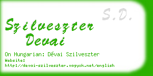 szilveszter devai business card